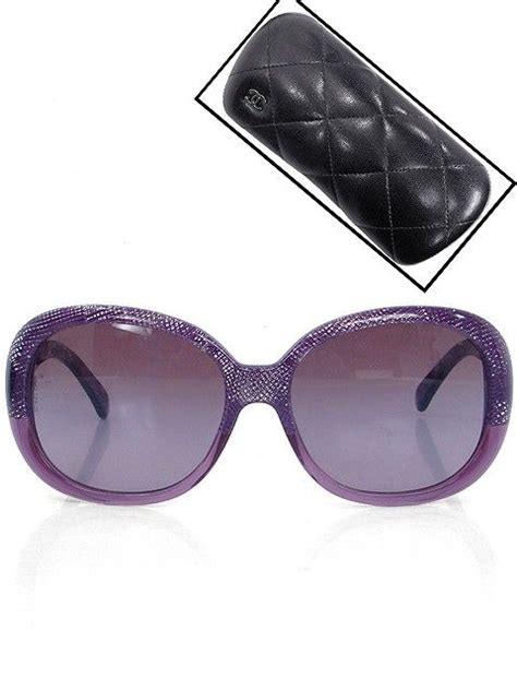 purple chanel sunglasses